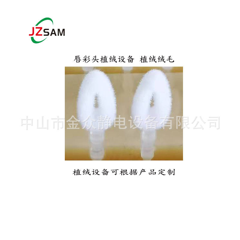 唇彩头静电植绒机植绒设备静电植绒机唇刷自动静电植绒生产线厂家