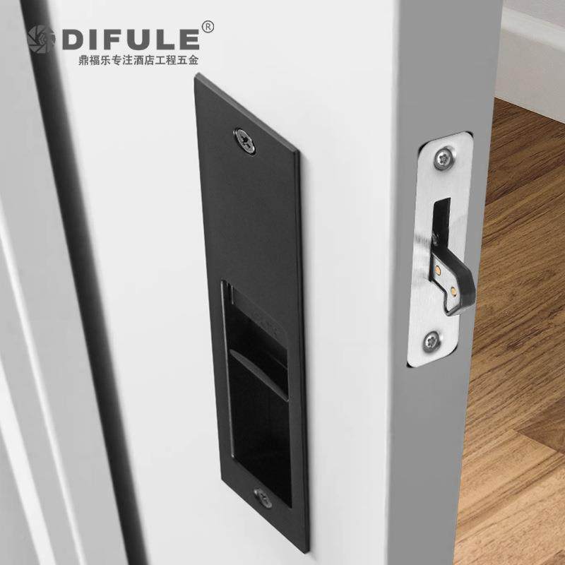 日式移门卫生间推拉门钩锁厨锁房阳口台移JHC平门袋门暗拉手内嵌