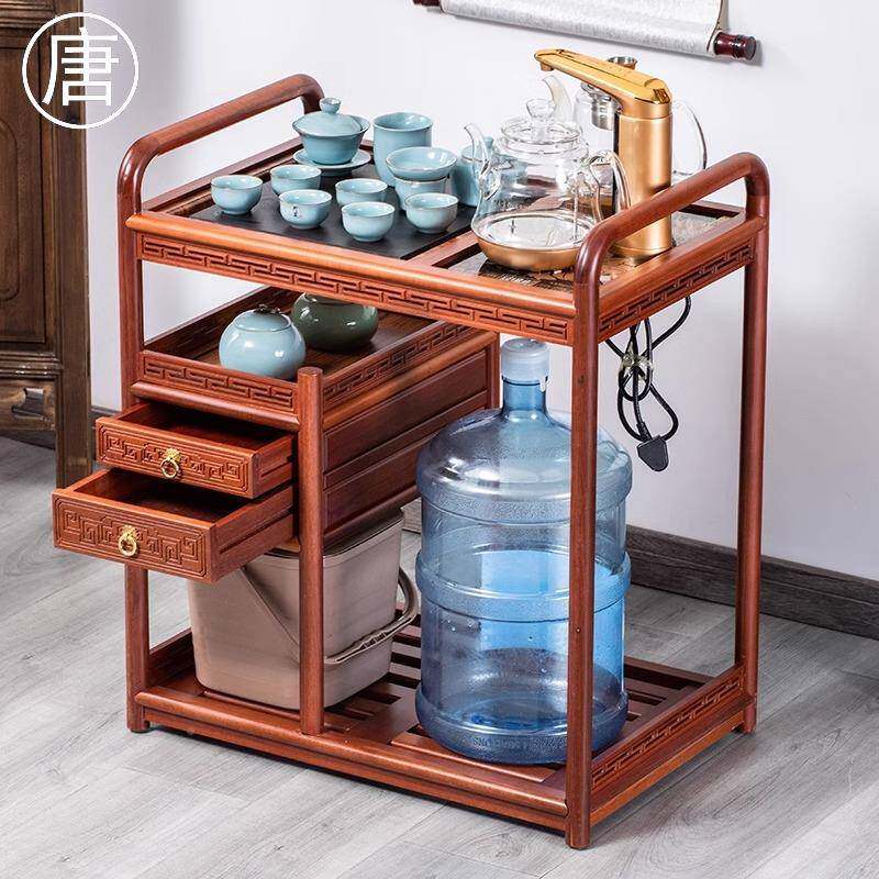 茶办公室烧小RFO茶台茶车木现代简约新桌中式茶水实柜水壶一体小