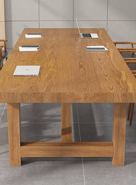 木室大型会KIQ议桌条桌简约实现代电脑办公桌会议多长人洽谈桌椅