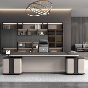 PIN老板公桌简约办代桌现椅组长合轻奢董事办公室总裁大班台经理