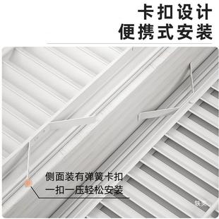 奶油风铝合金百叶窗暖871气装 饰网家用地分水罩器气暖片遮挡罩暖