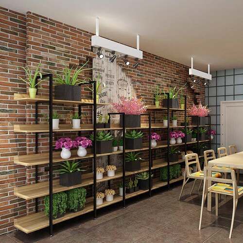 室内客厅台多肉阳花架花店展示架落地花架多层盆花店花架货架植绿