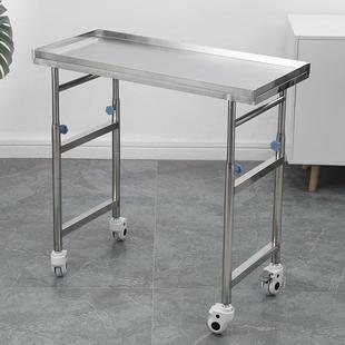 30加厚不锈钢托架加长仪器推盘护理诊所多用单双870车杆升降4托盘