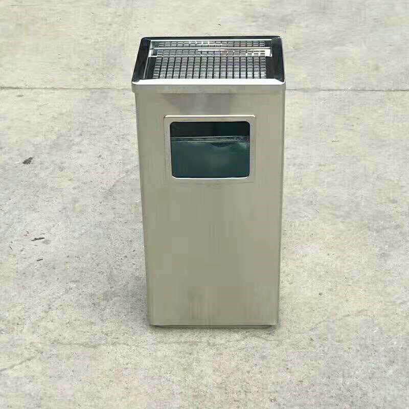 方形黑色圾垃圾桶室内分类干不湿分yh-256A离户分类收纳桶外锈钢