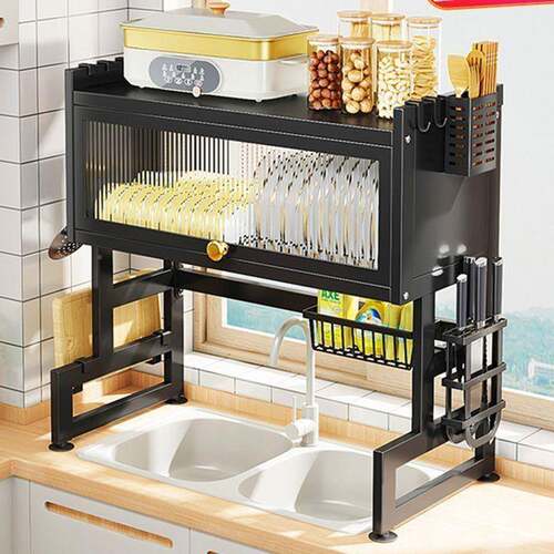防尘厨置物架槽多功能水洗碗沥水架XX830860水池槽碗柜台房面收纳