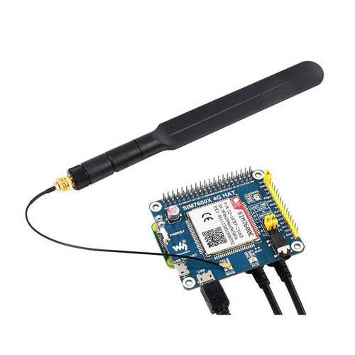 树莓派 SIM7600E模组 LTE Cat-1通信扩展板 3G/2G上网带GNSS