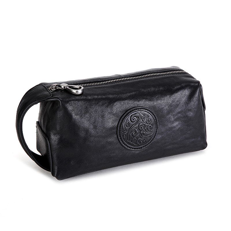 手拎包男小手提包大容量手拿包洗漱包头层牛皮时尚手包手抓包真皮