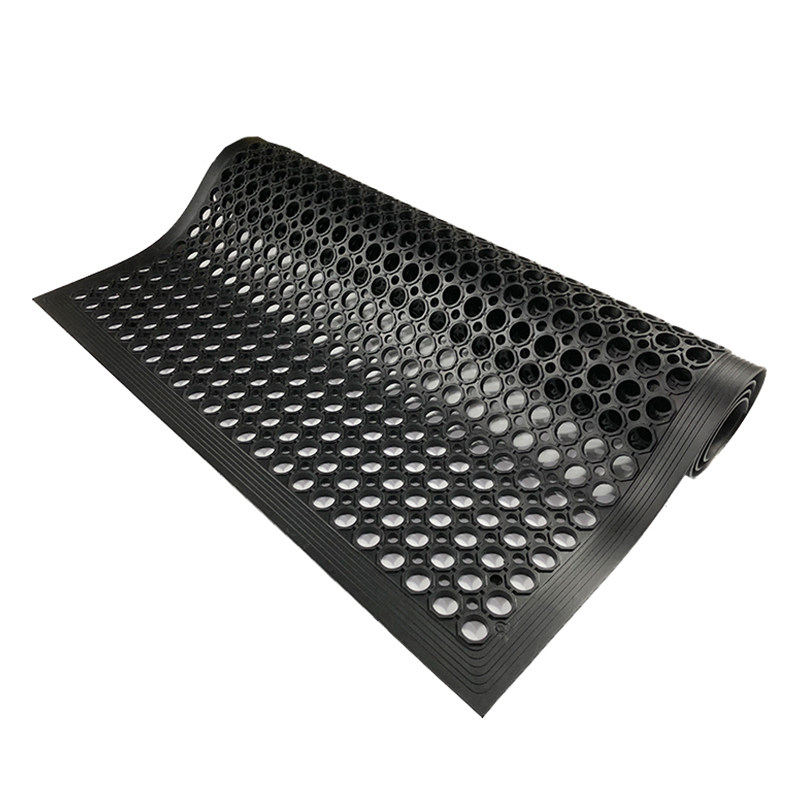 商用镂空防滑地垫酒店餐厅厨房地垫吸水防油耐油Z拼接橡胶垫