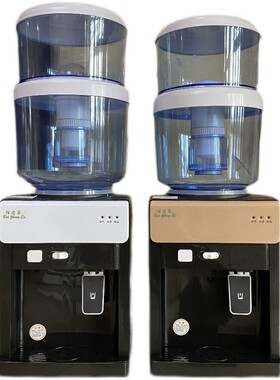 台式无门饮水机制冷制热冰温热z配过滤桶家用净水桶过滤自来水一