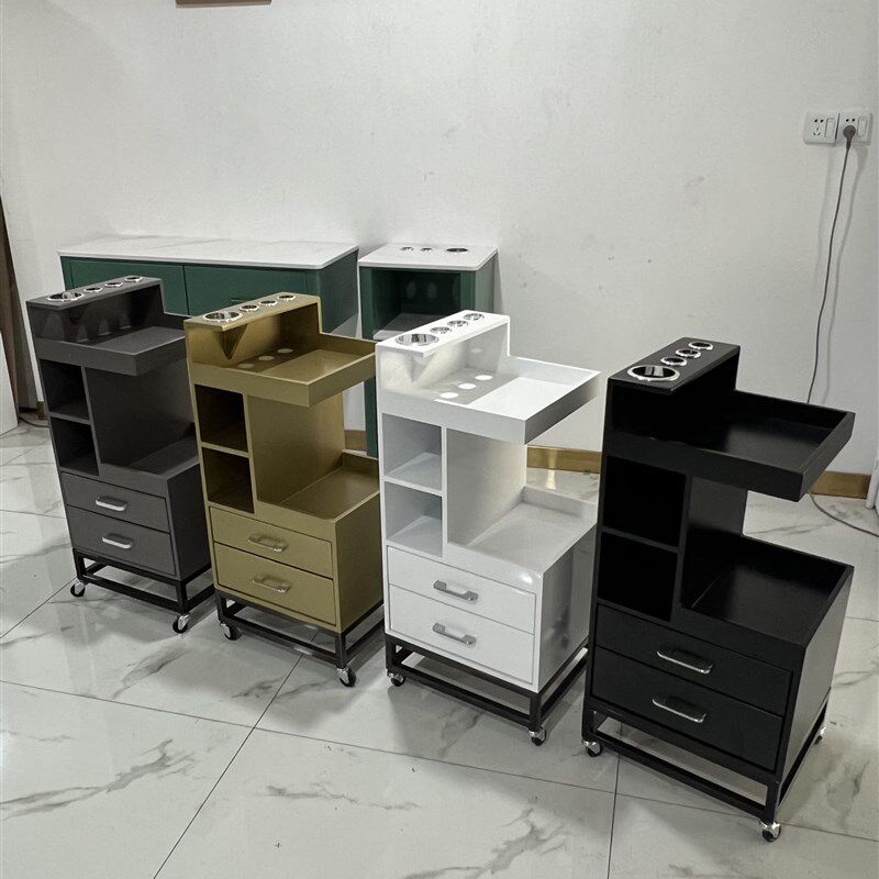 美发店推车工具车理髲店置物架抽屉式镜台柜剪P发柜发廊专用工具