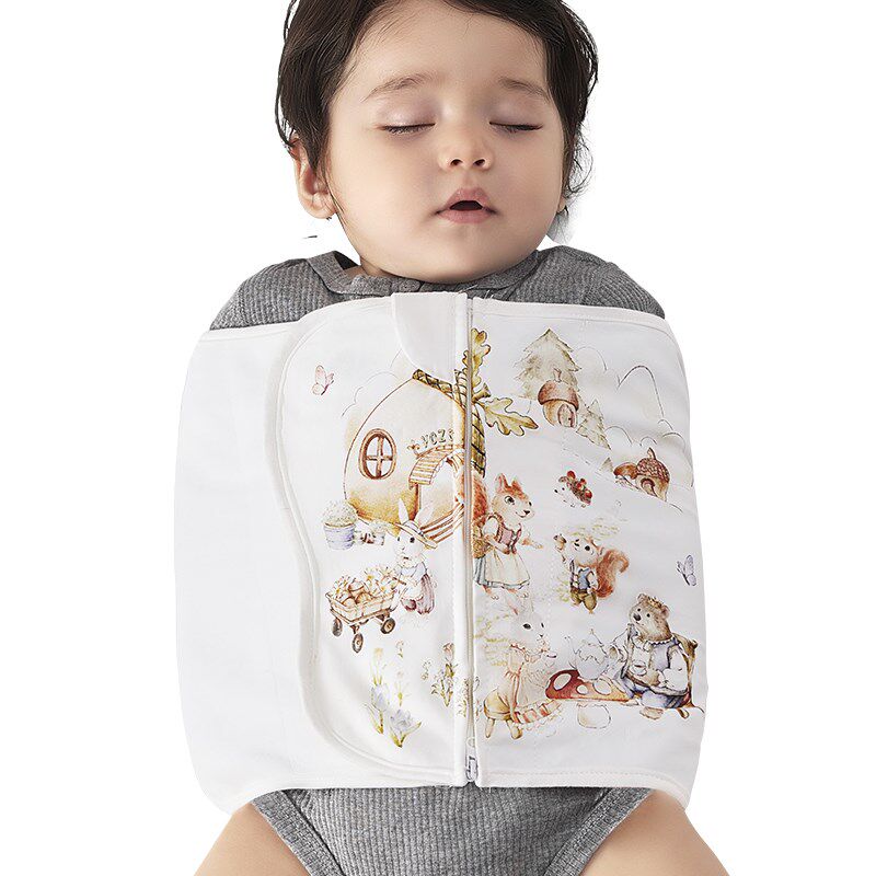 婴儿防惊跳睡袋a类新生儿襁褓包巾小月L龄宝宝防踢被安抚裹巾