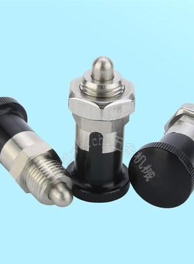 ZAY41-M12/ZAY42-M16全金属分度销 短螺纹型旋钮柱塞弹性拉销