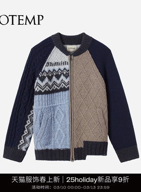 COTEMP FJORD FAIR ISLE SWEATER 25Holiday费尔岛棒球毛衣开衫女