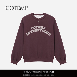 COTEMP LOTTERY CLUB HOODIE 25FW新款头彩俱乐部复古卫衣女