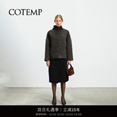 卡西拉简约圆领大衣外套女 COTEMP COAT CASSILA 25FW新款 MINIMAL