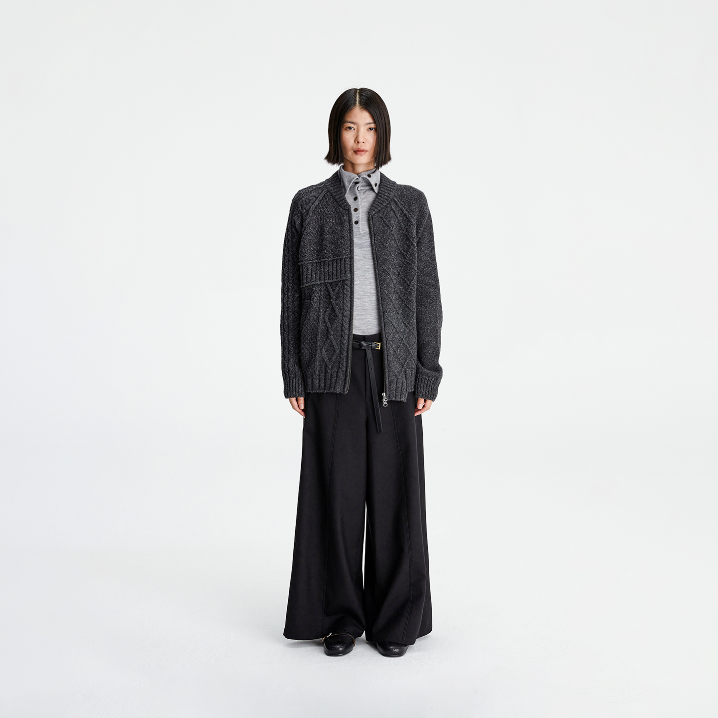 COTEMP费尔岛棒球毛衣开衫