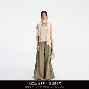 COTEMP PETRICHOR VEST 26SS新款自然风格褶皱吊带上衣女