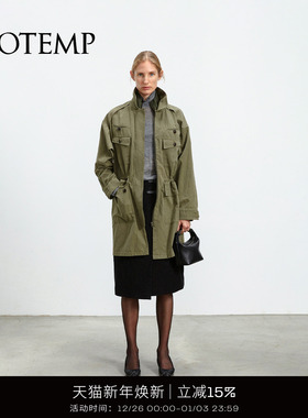 COTEMP IMPROVED MILITARY JACKET 25FW长款工装风衣夹克外套女