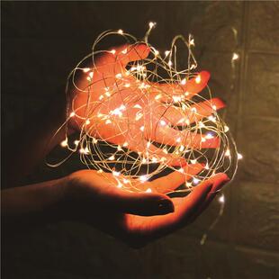 拍摄usb铜丝小灯泡灯带灯串装饰浪漫礼盒五彩钮扣耶诞树摆摊生日