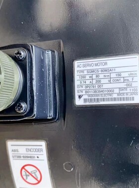 日本安川SGMCS-80M3A11 直驱电机 大扭力DD马达 中空伺服转台