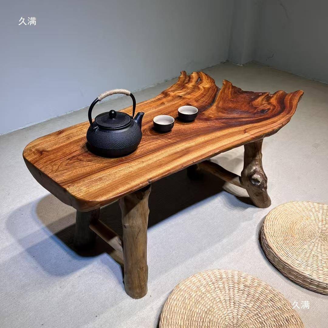 原木茶盘用家民宿块实木树根香樟茶木中式ARU台茶几茶整桌