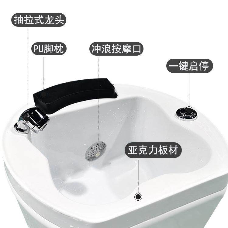 家用便携美甲脚加盆洗大加厚泡脚商用按摩沐足盆亚克桶827力足浴