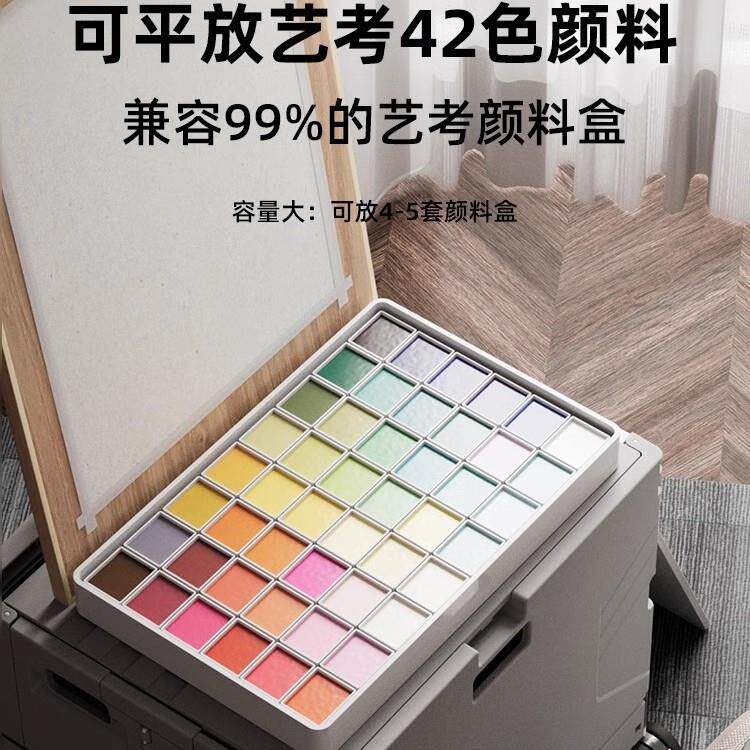 美术写生折叠画箱户外写生车美术生专用画车画板画架艺考小推车工