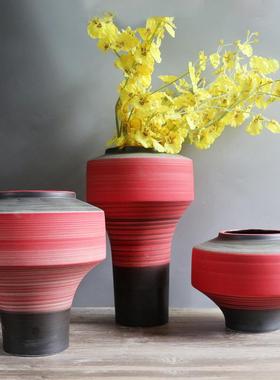 现简约瓷花瓶摆件代室内客厅家居陶装饰品家具隔VRE断案几电柜视