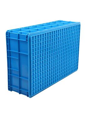 1120加厚工业周转塑料大TPV箱塑注长方形物流箱塑蓝色聚乙烯胶中