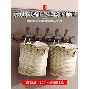 吸?挂盘钩免打孔门后挂衣架Fh(x}x}$承重墙上浴室卫间粘钩玄关生