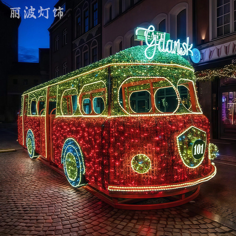 户外仿真立体发光汽车造型灯
