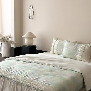 法式 浪漫花边60支兰精丝四件套冰丝GUO凉套感天被套床单床笠夏季