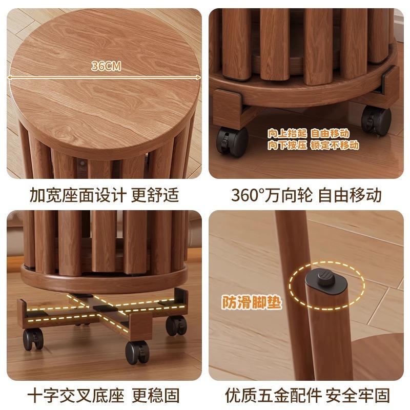 新中式用叠叠乐凳子O矮凳小茶凳几家可叠放圆凳现代吃饭桌餐凳实