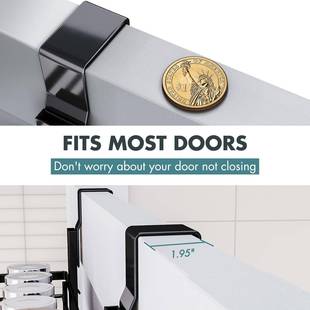 亚马逊免室孔门物后挂篮置物架卧浴室打门挂钩品分门后置物类收纳