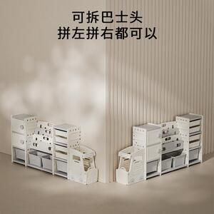儿婴坊童玩收纳架书架乐二合一多IEE层置物架储物宝宝具分类整理