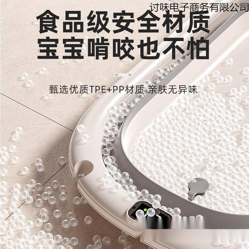 岁折叠盆躺托讨味电子儿洗澡盆浴盆婴-脸儿盆浴垫浴网宝宝儿童