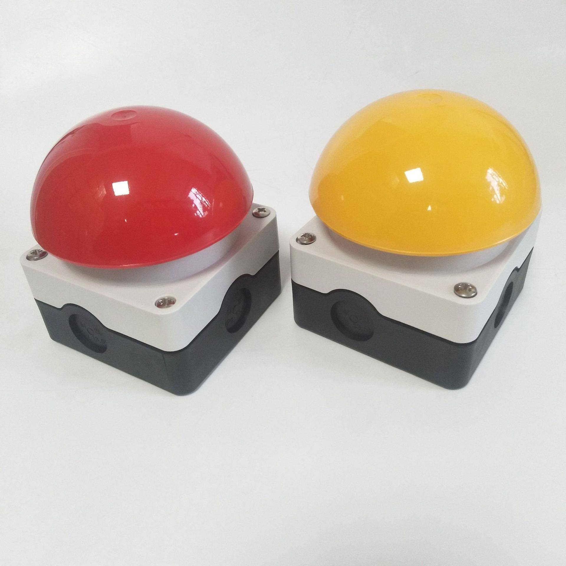 红色色黑黄色自自锁款带一开复无品牌/一闭触头10A脚踏拍手开关