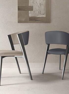 意款式网红餐椅MEF轻半奢高档新225弧0靠背椅现代简约家用餐厅椅