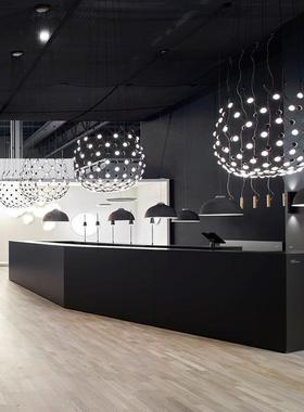 DYJ大利煌灯饰围D棋LE黑白色吊灯设计师后现代创酒意店堂吊灯