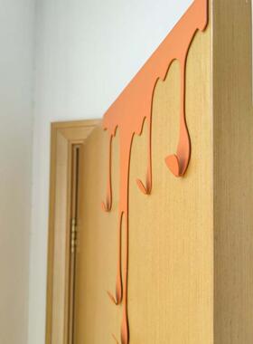 后挂钩卧室进门玄关创挂衣钩挂架aaa001入意户挂衣架免打门孔物置