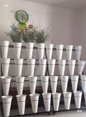 号塑料桶花架花桶架大KRM鲜花桶花器鲜婚花花架店花架庆用品