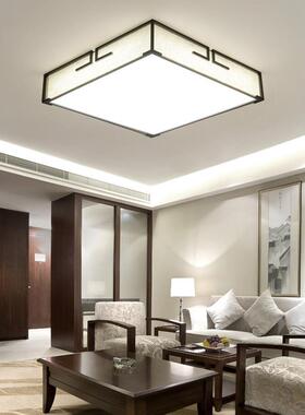 包邮新中式LE顶吸灯现代简客厅卧室灯餐厅正方形房HLWD间灯约具