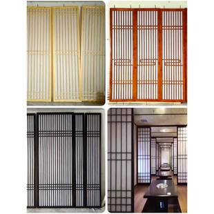 ?实木窗格0002栅屏风吊新隔断客厅玄关镂空中式顶仿古门木雕花格