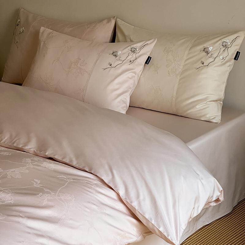 新中式刺丨OWD国粹美学100长绒棉提花S绣四全件套中国吉祥文化棉