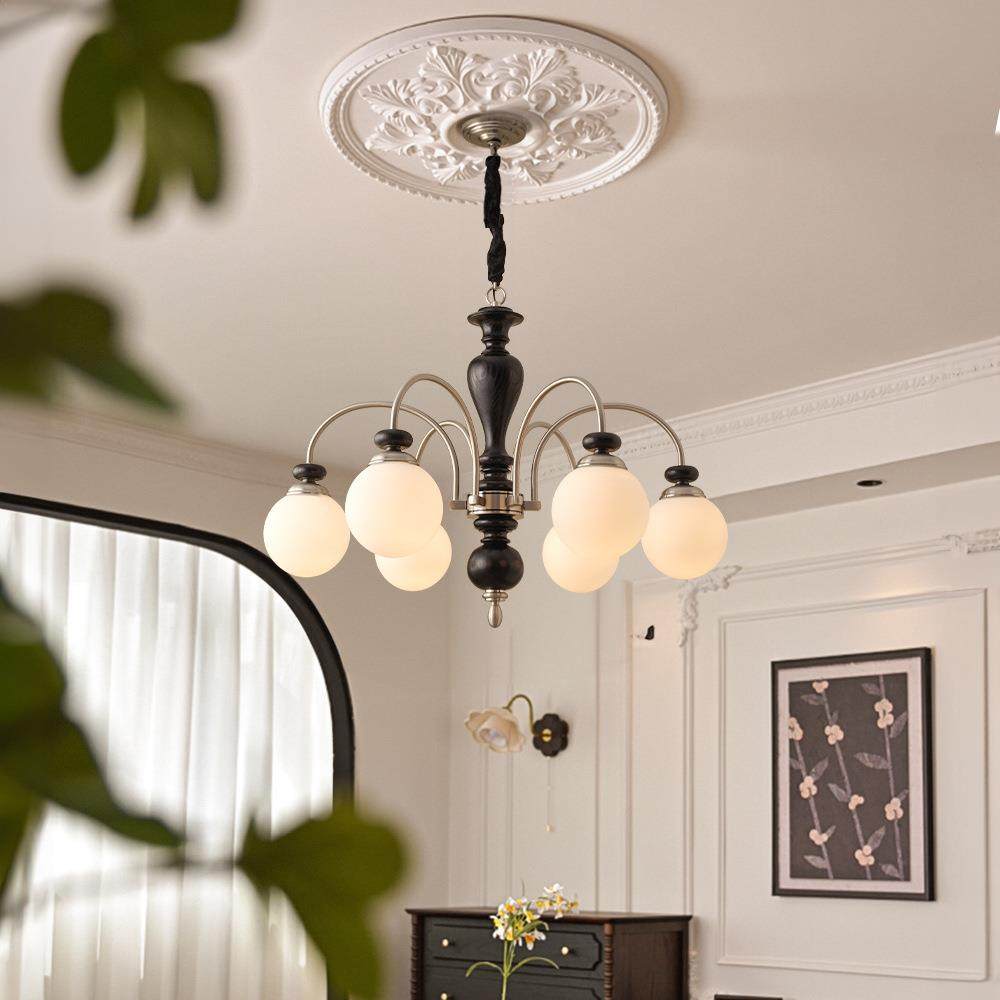 轻客e厅灯vintage中古风复古吊灯中式美2021535餐厅卧室灯具ld式,家装灯饰光源,智能吊灯,淘宝优惠券,粉丝福利购,淘宝优惠卷