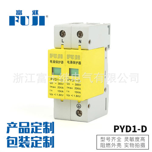 厂家直销防雷电涌保护器2P/10KA-20KA防雷器监控防雷器防雷开关