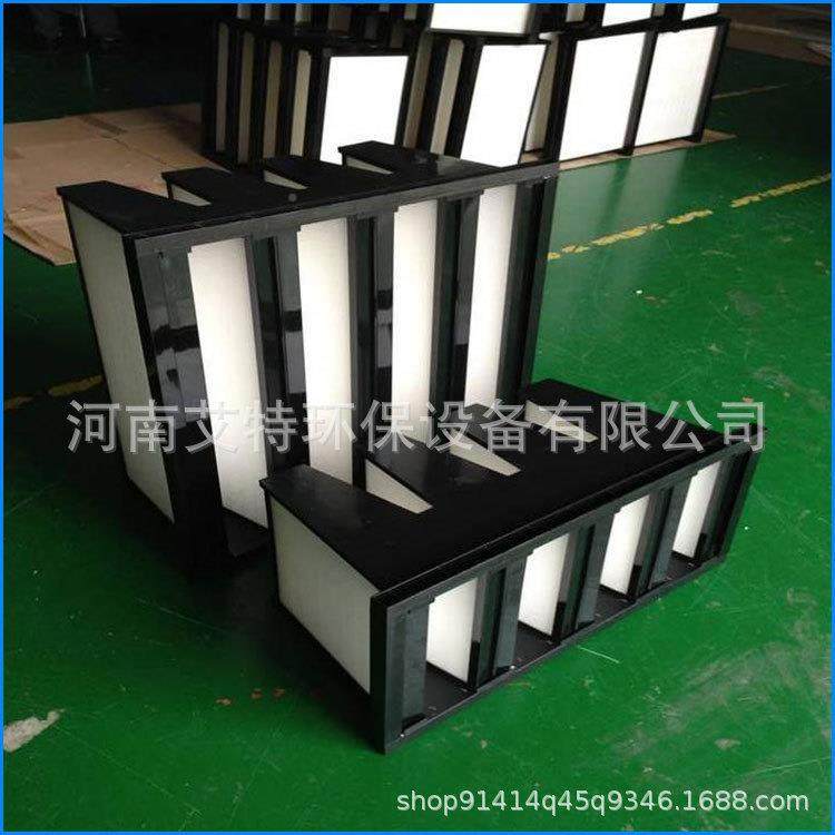 艾特器5滤95*595*PCU292大风量空气塑过滤器4V型料框畜牧业用