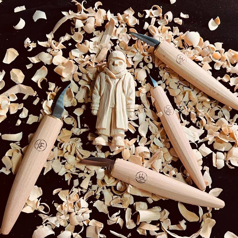 【刁刻岛】詹小山木雕雕刻工具手工DIY雕刻刀四件套