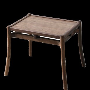 新中式黑胡桃木h方凳实木小茶凳矮凳边凳现代简约换鞋凳茶室凳板